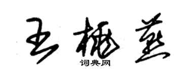 朱錫榮王桃燕草書個性簽名怎么寫