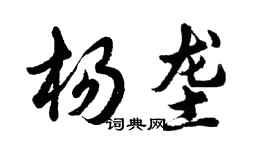 胡問遂楊壟行書個性簽名怎么寫