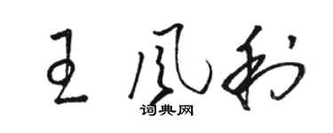 駱恆光王風利草書個性簽名怎么寫