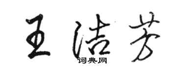 駱恆光王潔芳行書個性簽名怎么寫
