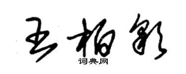 朱錫榮王柏彩草書個性簽名怎么寫