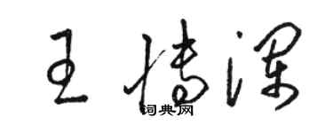 駱恆光王博瀾草書個性簽名怎么寫