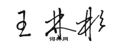 駱恆光王林彬草書個性簽名怎么寫