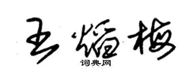 朱錫榮王焰梅草書個性簽名怎么寫