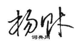 駱恆光楊財草書個性簽名怎么寫