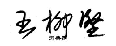 朱錫榮王柳堅草書個性簽名怎么寫