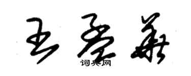 朱錫榮王孟華草書個性簽名怎么寫