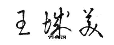 駱恆光王城美草書個性簽名怎么寫