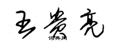 朱錫榮王貴亮草書個性簽名怎么寫