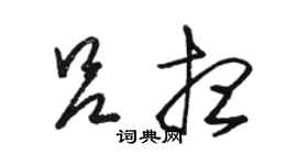 駱恆光呂想草書個性簽名怎么寫