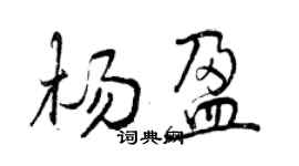 曾慶福楊盈行書個性簽名怎么寫