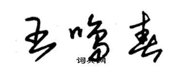 朱錫榮王鳴春草書個性簽名怎么寫