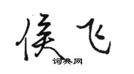 駱恆光侯飛行書個性簽名怎么寫