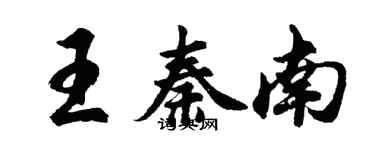 胡問遂王秦南行書個性簽名怎么寫