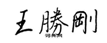 王正良王勝剛行書個性簽名怎么寫