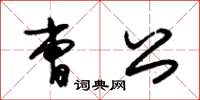 朱錫榮曹公草書怎么寫