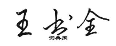 駱恆光王書全行書個性簽名怎么寫