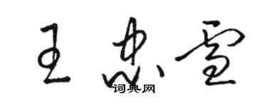 駱恆光王忠雪草書個性簽名怎么寫