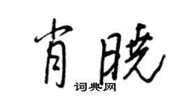 王正良肖曉行書個性簽名怎么寫