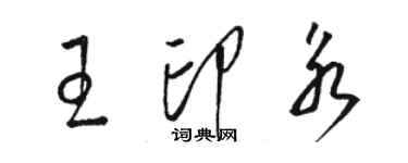 駱恆光王印永草書個性簽名怎么寫