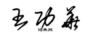 朱錫榮王功華草書個性簽名怎么寫