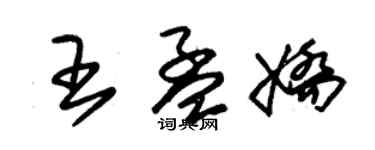 朱錫榮王孟嬌草書個性簽名怎么寫