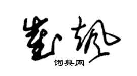 朱錫榮崔颯草書個性簽名怎么寫