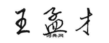 駱恆光王孟才行書個性簽名怎么寫