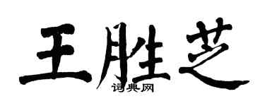 翁闓運王勝芝楷書個性簽名怎么寫