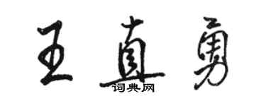 駱恆光王直勇行書個性簽名怎么寫