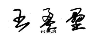 朱錫榮王盈壘草書個性簽名怎么寫