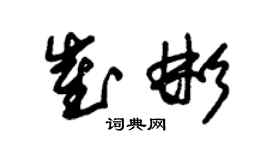 朱錫榮崔彬草書個性簽名怎么寫