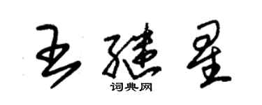 朱錫榮王繼星草書個性簽名怎么寫