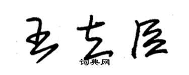 朱錫榮王立臣草書個性簽名怎么寫
