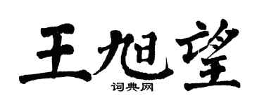 翁闓運王旭望楷書個性簽名怎么寫