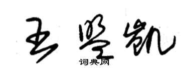 朱錫榮王盟凱草書個性簽名怎么寫