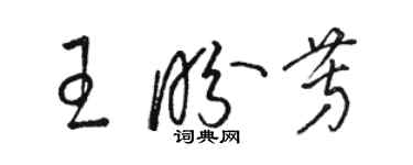 駱恆光王盼芳草書個性簽名怎么寫