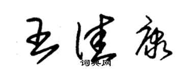 朱錫榮王佳康草書個性簽名怎么寫