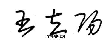朱錫榮王立陽草書個性簽名怎么寫