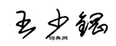 朱錫榮王少鋼草書個性簽名怎么寫