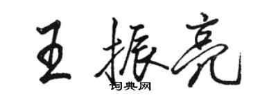 駱恆光王振亮行書個性簽名怎么寫