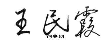 駱恆光王民霞行書個性簽名怎么寫