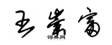 朱錫榮王崇富草書個性簽名怎么寫