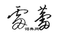 駱恆光雷蕾草書個性簽名怎么寫