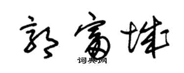 朱錫榮郭富城草書個性簽名怎么寫