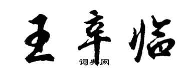 胡問遂王辛臨行書個性簽名怎么寫