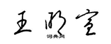 梁錦英王明宣草書個性簽名怎么寫