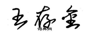 朱錫榮王存金草書個性簽名怎么寫