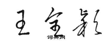 駱恆光王全穎草書個性簽名怎么寫