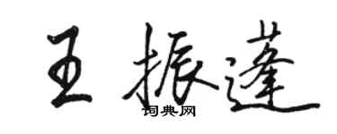 駱恆光王振蓬行書個性簽名怎么寫